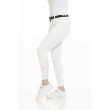 Pantalón EQUITHÈME Claudine con culera de silicona Blanco
