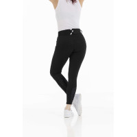 Pantalón EQUITHÈME Claudine con culera de silicona Negro