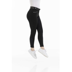 Pantalón EQUITHÈME Claudine con culera de silicona Negro Pantalón EQUITHÈME Claudine con culera de silicona Negro