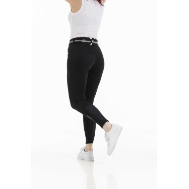 Pantalón EQUITHÈME Claudine con culera de silicona Negro Pantalón EQUITHÈME Claudine con culera de silicona Negro