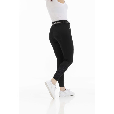 Pantalón EQUITHÈME Claudine con culera de silicona Negro Pantalón EQUITHÈME Claudine con culera de silicona Negro
