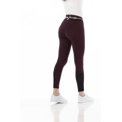 Pantalón EQUITHÈME Claudine con culera de silicona Burdeos Pantalón EQUITHÈME Claudine con culera de silicona Burdeos