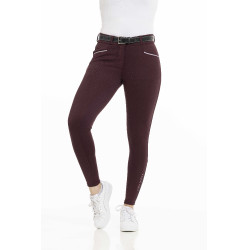 Pantalón EQUITHÈME Claudine con culera de silicona Burdeos Pantalón EQUITHÈME Claudine con culera de silicona Burdeos