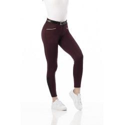 Pantalón EQUITHÈME Claudine con culera de silicona Burdeos Pantalón EQUITHÈME Claudine con culera de silicona Burdeos