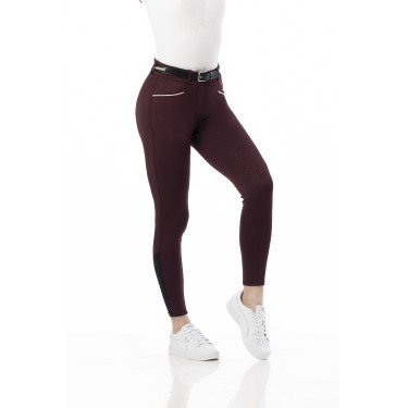 Pantalón EQUITHÈME Claudine con culera de silicona Burdeos Pantalón EQUITHÈME Claudine con culera de silicona Burdeos