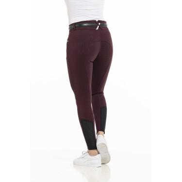 Pantalón EQUITHÈME Claudine con culera de silicona Burdeos Pantalón EQUITHÈME Claudine con culera de silicona Burdeos