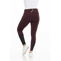Pantalón EQUITHÈME Claudine con culera de silicona Burdeos Pantalón EQUITHÈME Claudine con culera de silicona Burdeos