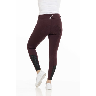 Pantalón EQUITHÈME Claudine con culera de silicona Burdeos Pantalón EQUITHÈME Claudine con culera de silicona Burdeos