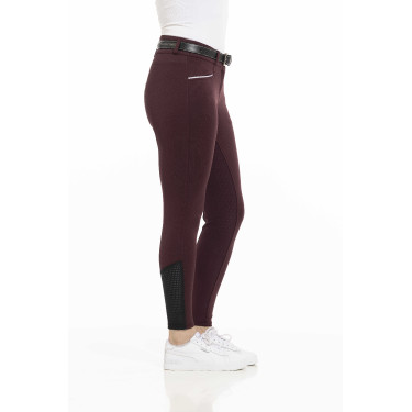 Pantalón EQUITHÈME Claudine con culera de silicona Burdeos Pantalón EQUITHÈME Claudine con culera de silicona Burdeos