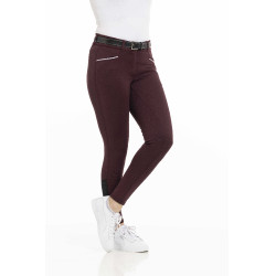 Pantalón EQUITHÈME Claudine con culera de silicona Burdeos Pantalón EQUITHÈME Claudine con culera de silicona Burdeos