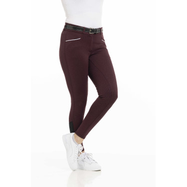 Pantalón EQUITHÈME Claudine con culera de silicona Burdeos Pantalón EQUITHÈME Claudine con culera de silicona Burdeos