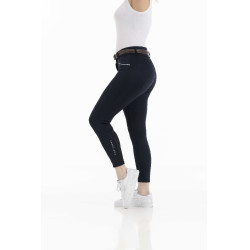 Pantalón EQUITHÈME Claudine con culera de silicona Azul marino