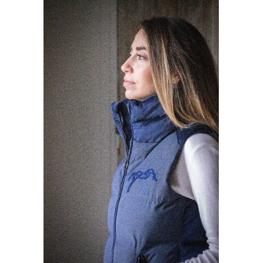 Chaqueta acolchada Pénélope Sonia sin mangas Azul marino Chaqueta acolchada Pénélope Sonia sin mangas Azul marino