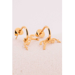 Pendientes PENELOPE Léonie Dorado Oro