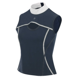 Polo sin mangas Equithème Puebla Azúl marino / gris