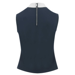 Polo sin mangas Equithème Puebla Azúl marino / gris