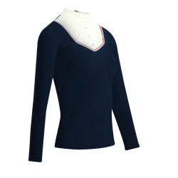 Polo Equithème Cabourg lange mouwen Azul marino