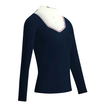 Polo Equithème Cabourg lange mouwen Azul marino