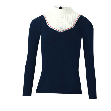 Polo Equithème Cabourg lange mouwen Azul marino