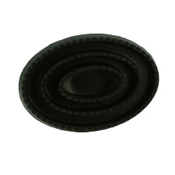 Almohaza hueca y oval de goma