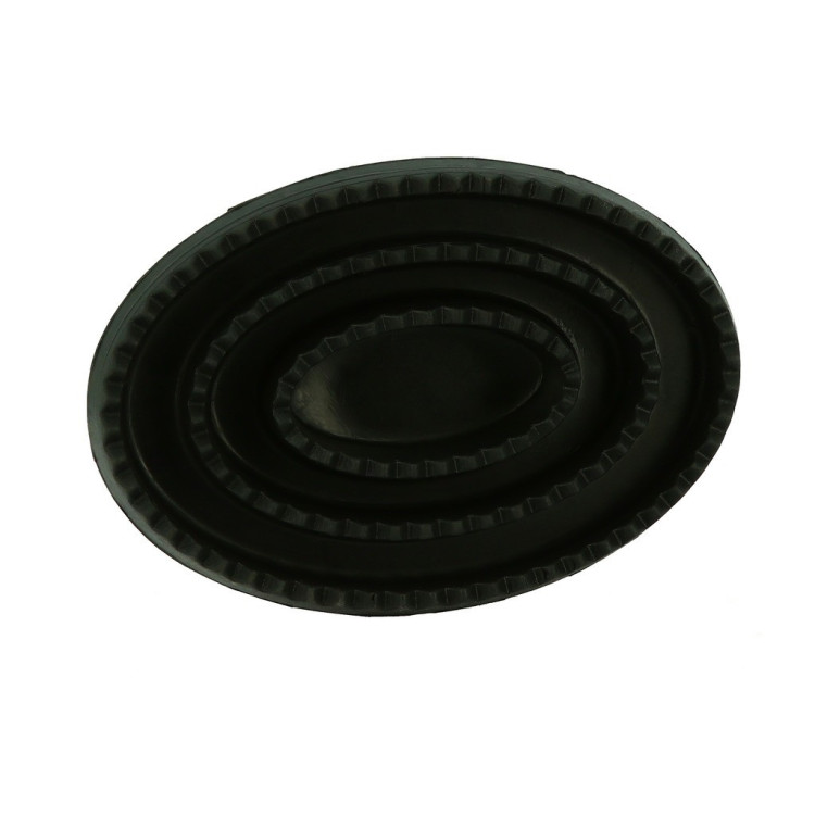 Almohaza hueca y oval de goma