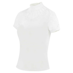 Polo Equithème London de manga corta Blanco