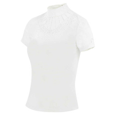 Polo Equithème London de manga corta Blanco