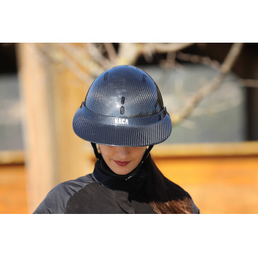 Visera para casco NACA XL Negro carbón brillante