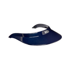 Visera para casco NACA XL Carbón azul brillante