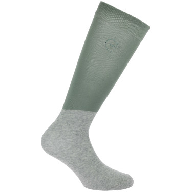 Calcetines Equithème Compet Te quiero Verde salvia / gris