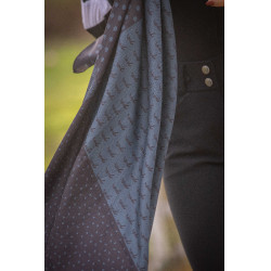 Pañuelo Pénélope Mya Negro / azul pato Pañuelo Pénélope Mya Negro / azul pato