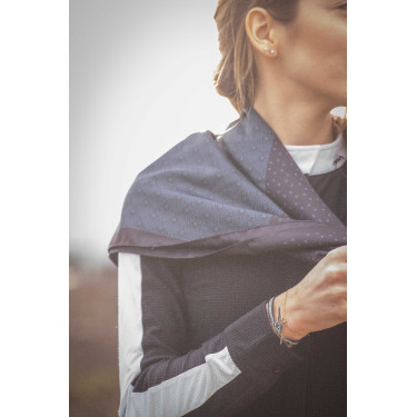 Pañuelo Pénélope Mya Negro / azul pato Pañuelo Pénélope Mya Negro / azul pato