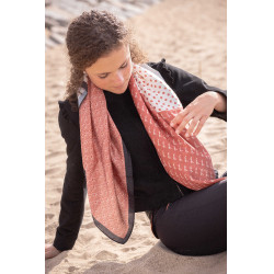 Pañuelo Pénélope Mya Crudo / óxido Blanco