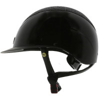 Casco EQUITHEME Wings Negro brillante