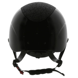 Casco EQUITHEME Wings Negro brillante lamé