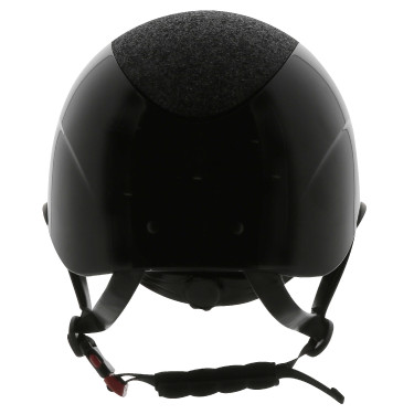 Casco EQUITHEME Wings Negro brillante lamé
