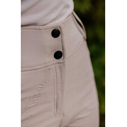 Pantalón EQUITHÈME Queen señora Gris pardo Marrón Pantalón EQUITHÈME Queen señora Gris pardo Marrón