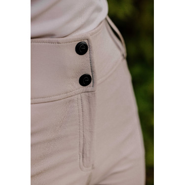 Pantalón EQUITHÈME Queen señora Gris pardo Marrón Pantalón EQUITHÈME Queen señora Gris pardo Marrón