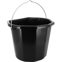 Cubo Hippotonic de bordes planos 20 litros Negro