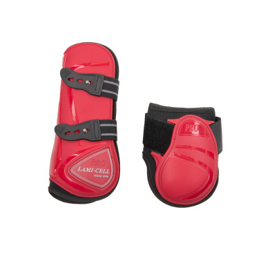 Guarniciones con protectores de menudillo Lami-Cell Elite Roja Rojo