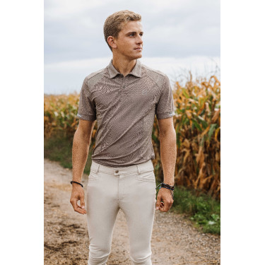 Polo EQUITHÈME 'Eric' Gris pardo Marrón Polo EQUITHÈME 'Eric' Gris pardo Marrón