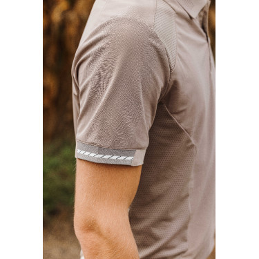 Polo EQUITHÈME 'Eric' Gris pardo Marrón Polo EQUITHÈME 'Eric' Gris pardo Marrón