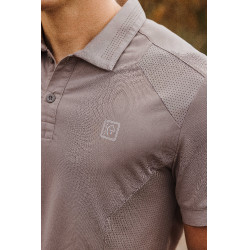 Polo EQUITHÈME 'Eric' Gris pardo Marrón Polo EQUITHÈME 'Eric' Gris pardo Marrón