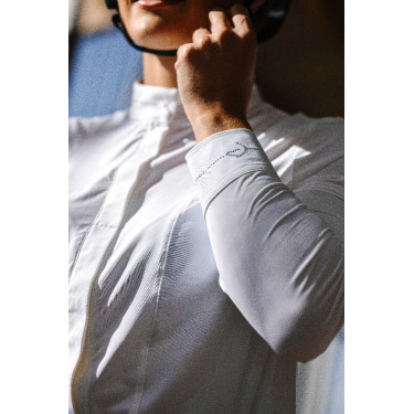 Camisa EQUITHÈME 'Julia' Blanco