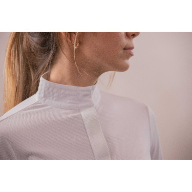 Polo de concurso con mangas largas PENELOPE Las Honey Blanco Polo de concurso con mangas largas PENELOPE Las Honey Blanco