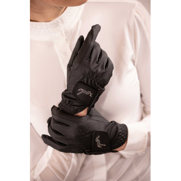 Guantes de equitación PENELOPE Prisma Negro
