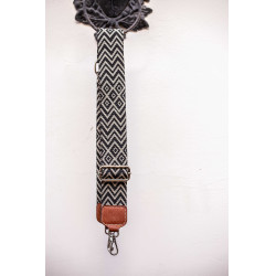 Bandolera Pénélope Negro / crudo