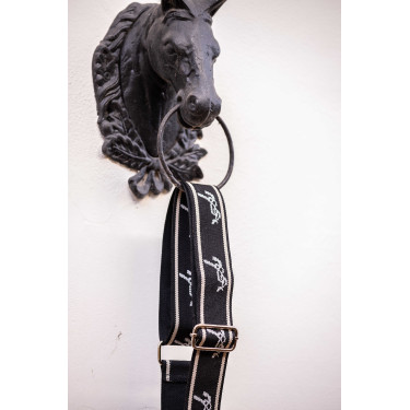 Bandolera Pénélope Logo Negro / crudo