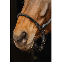 Cabezada de cuero/cuerda Norton Negro Cabezada de cuero/cuerda Norton Negro