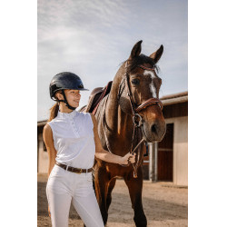 Polo de malla Equithème Molly Blanco